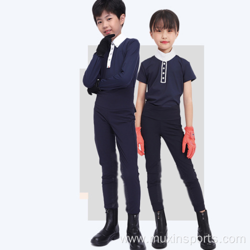 Hot sale Navy blue Kids Equitacion Breeches